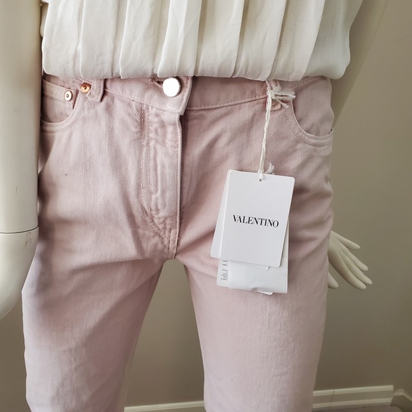 Valentino Rockstud pink jeans size 27 NWT - Picture 2 of 8